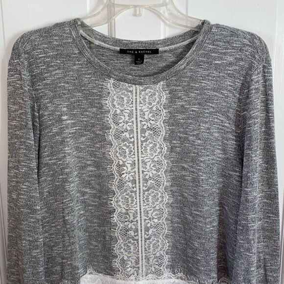 Zac & Rachel lightweight sweater with lace detail size L - Picture 2 of 12